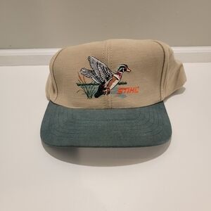 Vintage STIHL Embroidered Duck Snapback Hat 2003 Collection
